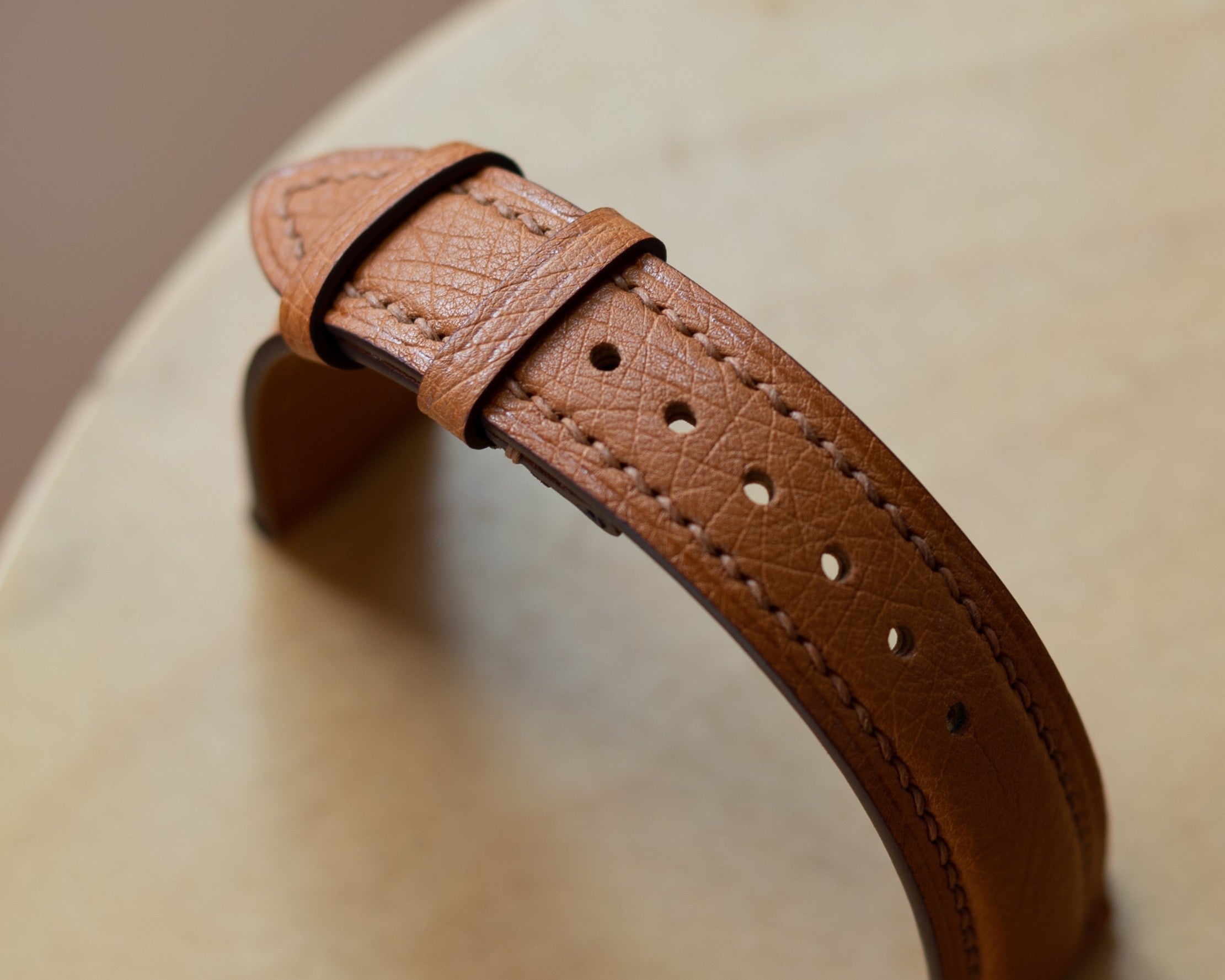 Gold Ostrich Padding Strap