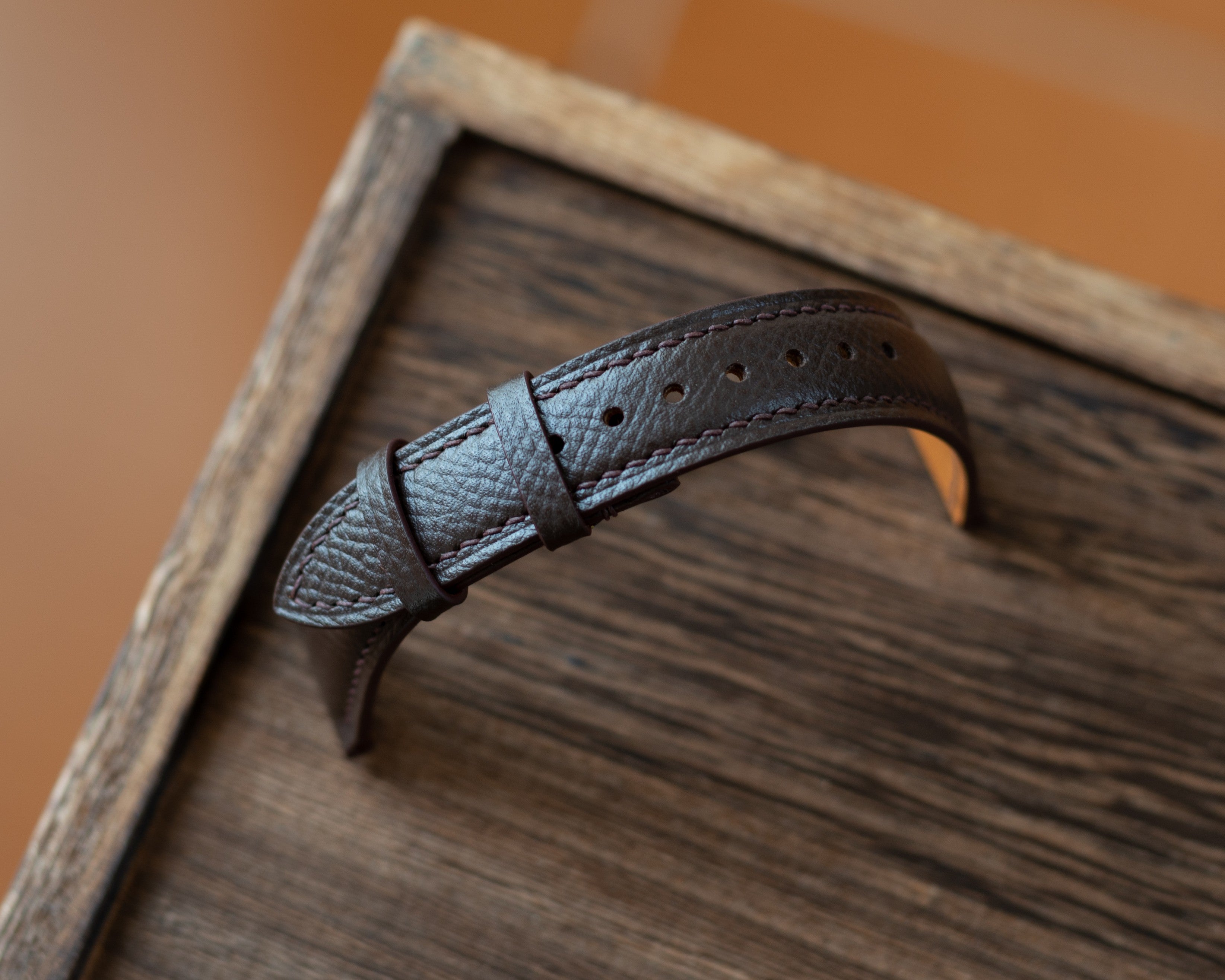 Brown Epsom Padding Strap