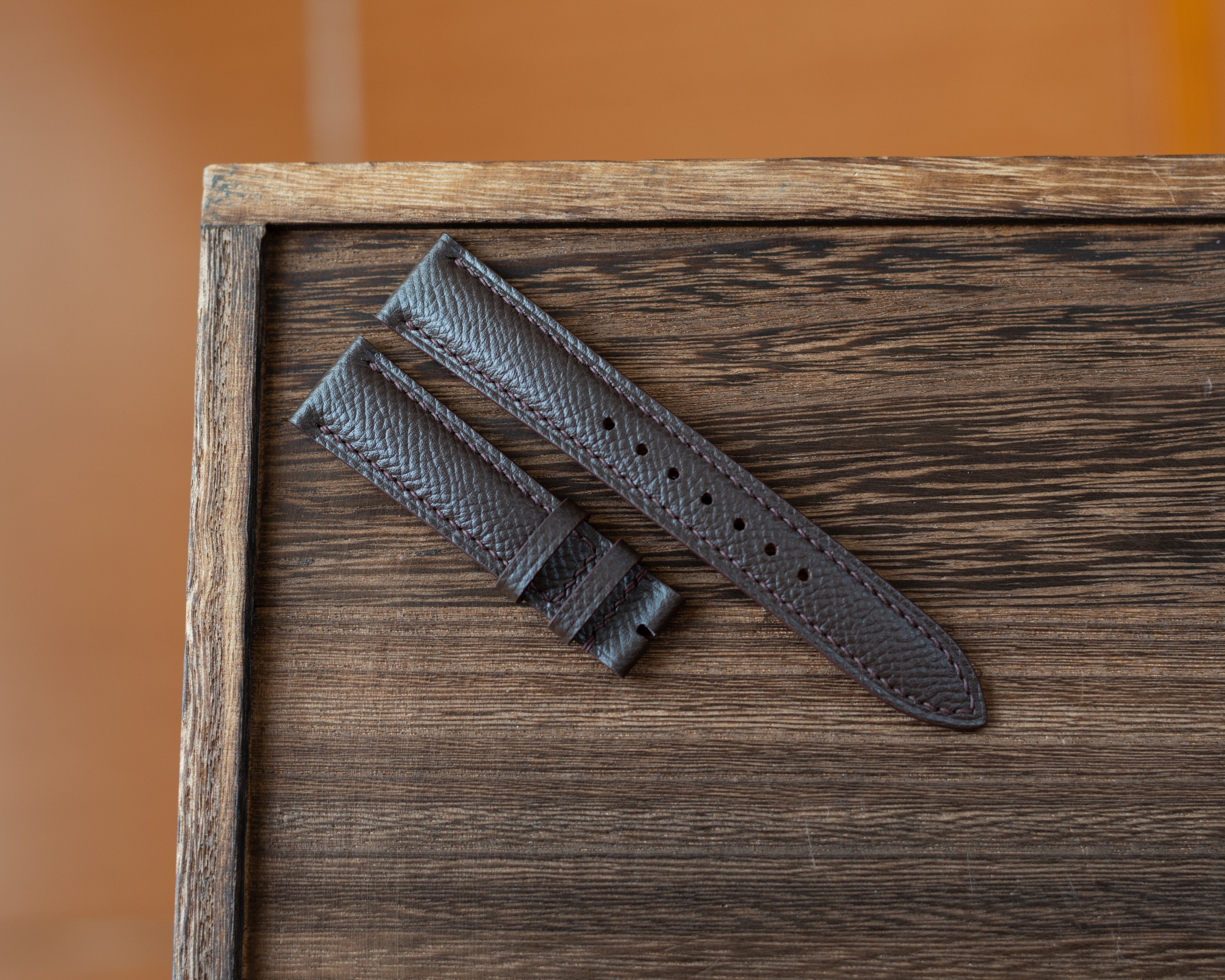 Brown Epsom Padding Strap