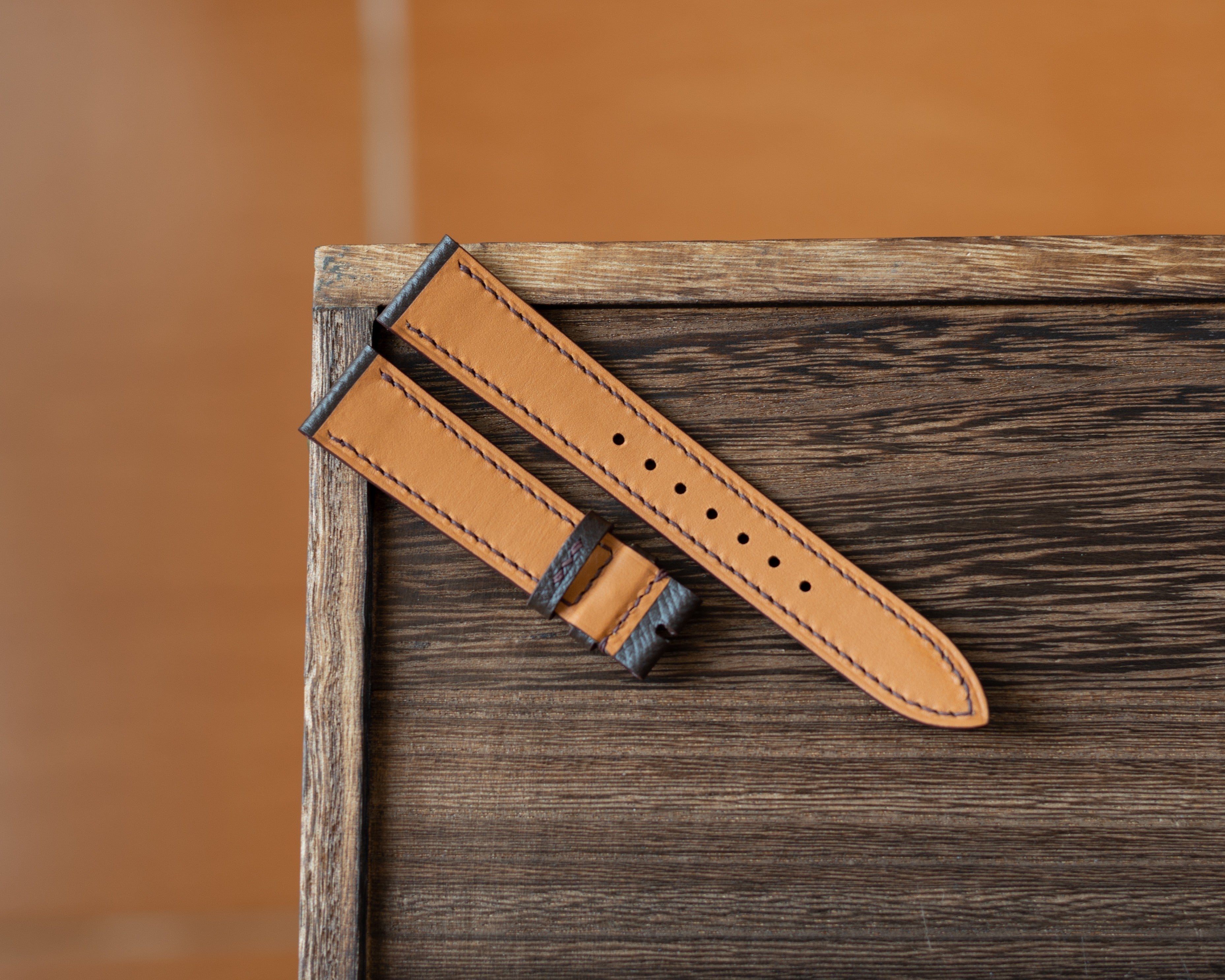 Brown Epsom Padding Strap