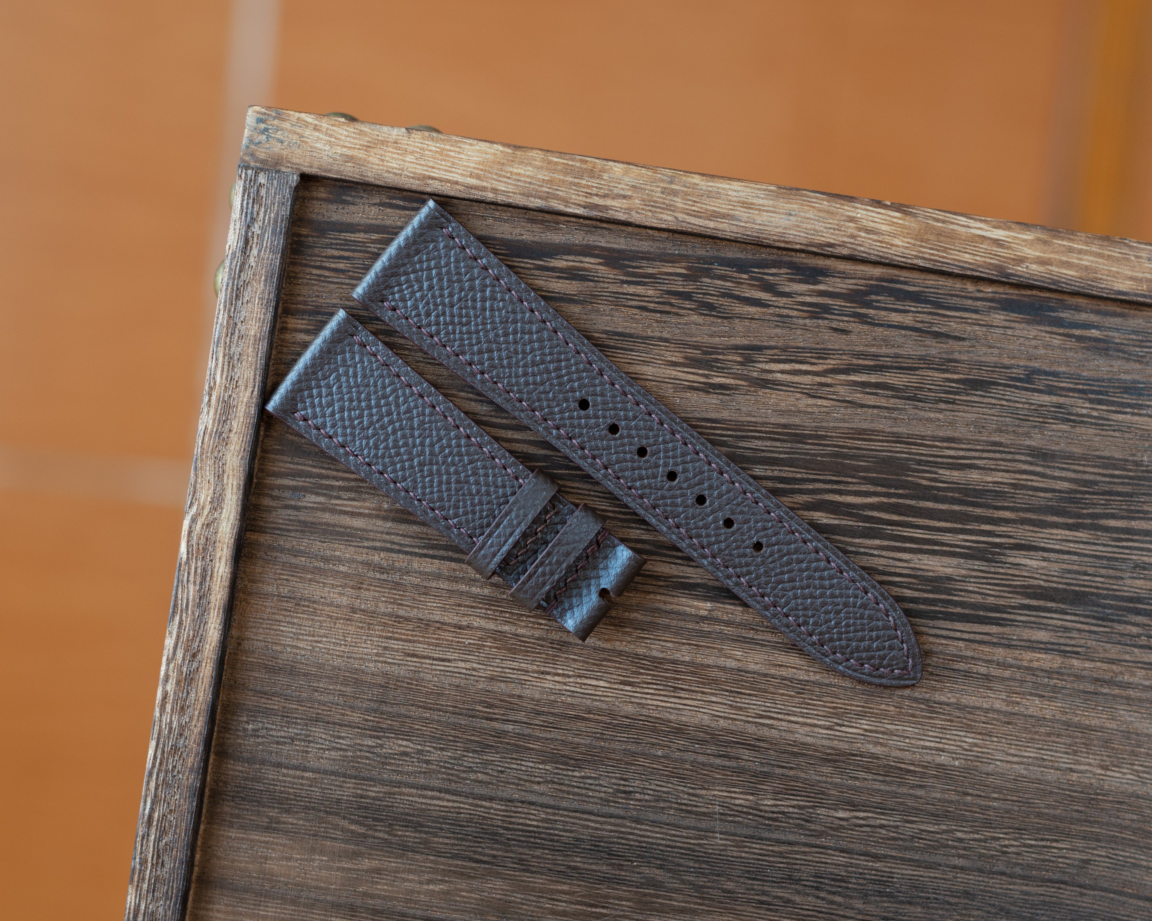 Brown Epsom Slim Strap