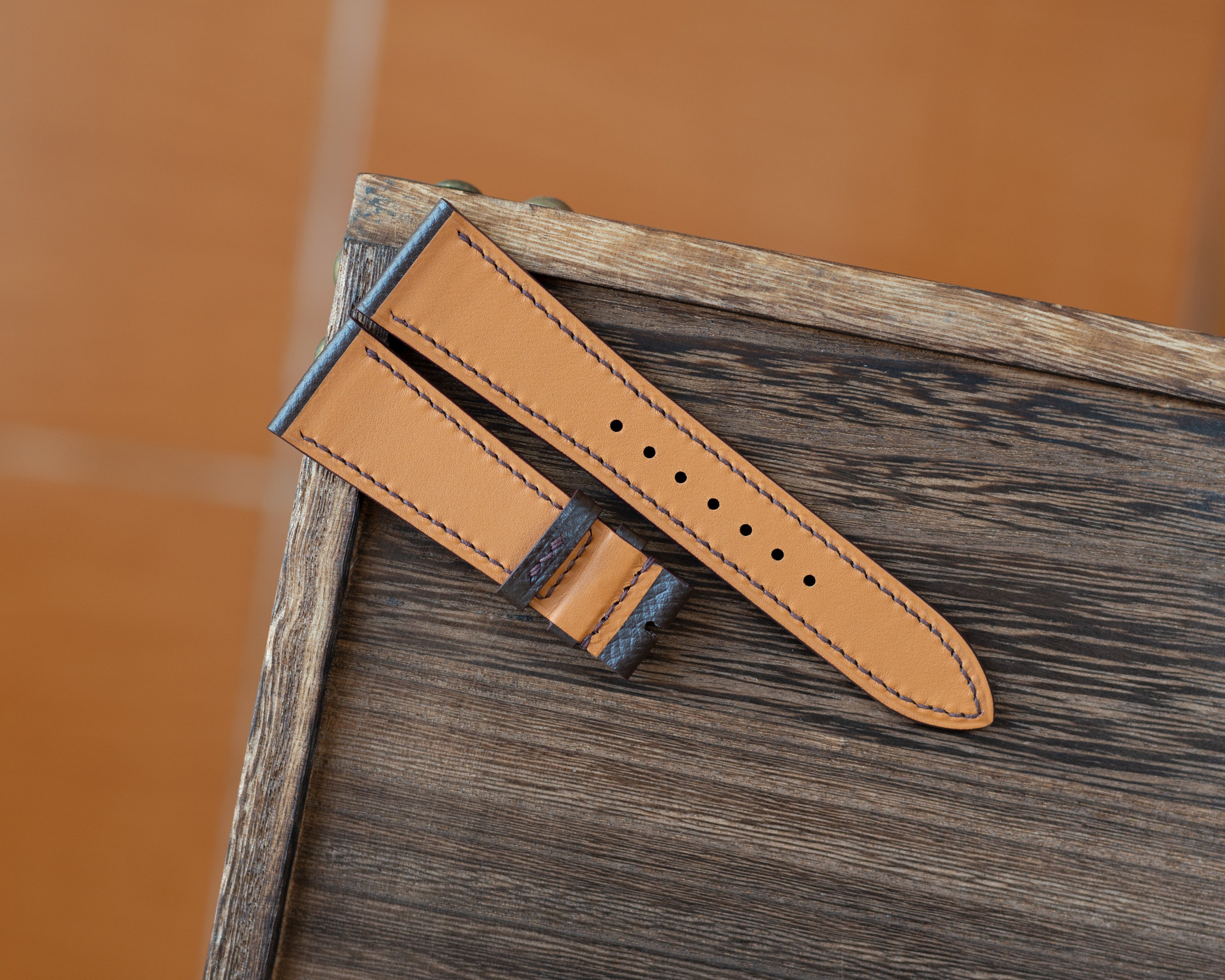Brown Epsom Slim Strap