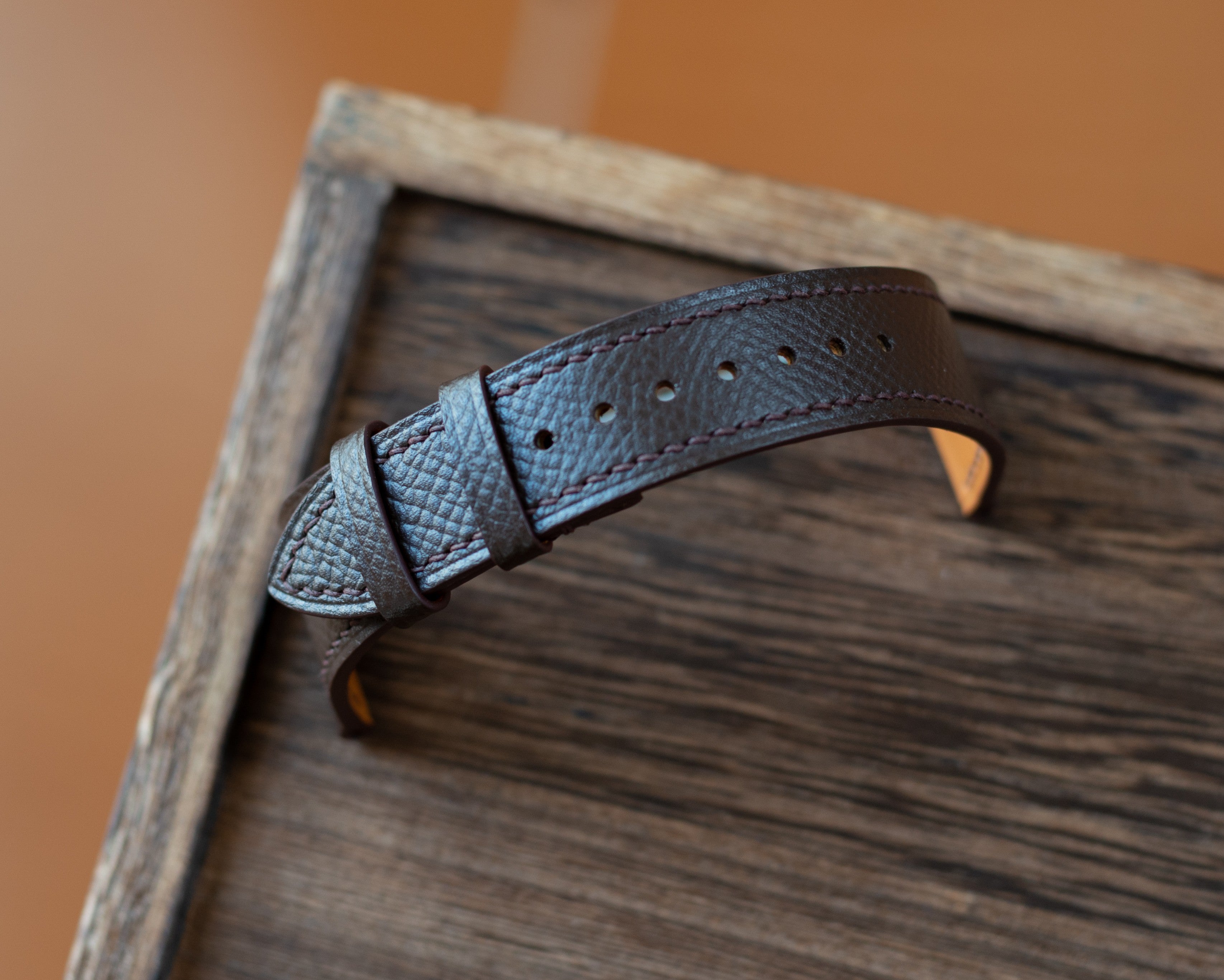 Brown Epsom Slim Strap