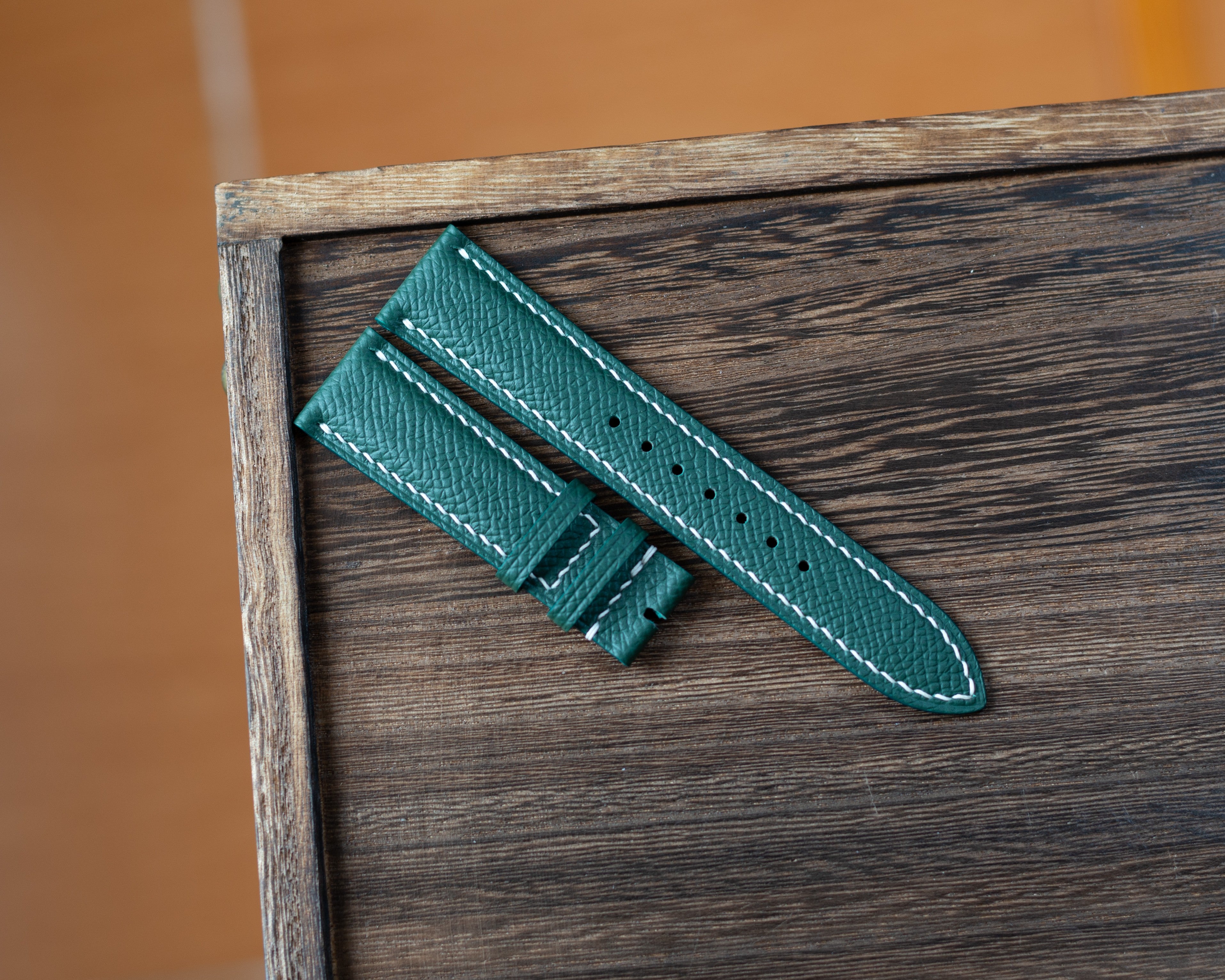 Dark Green Epsom Padding Strap