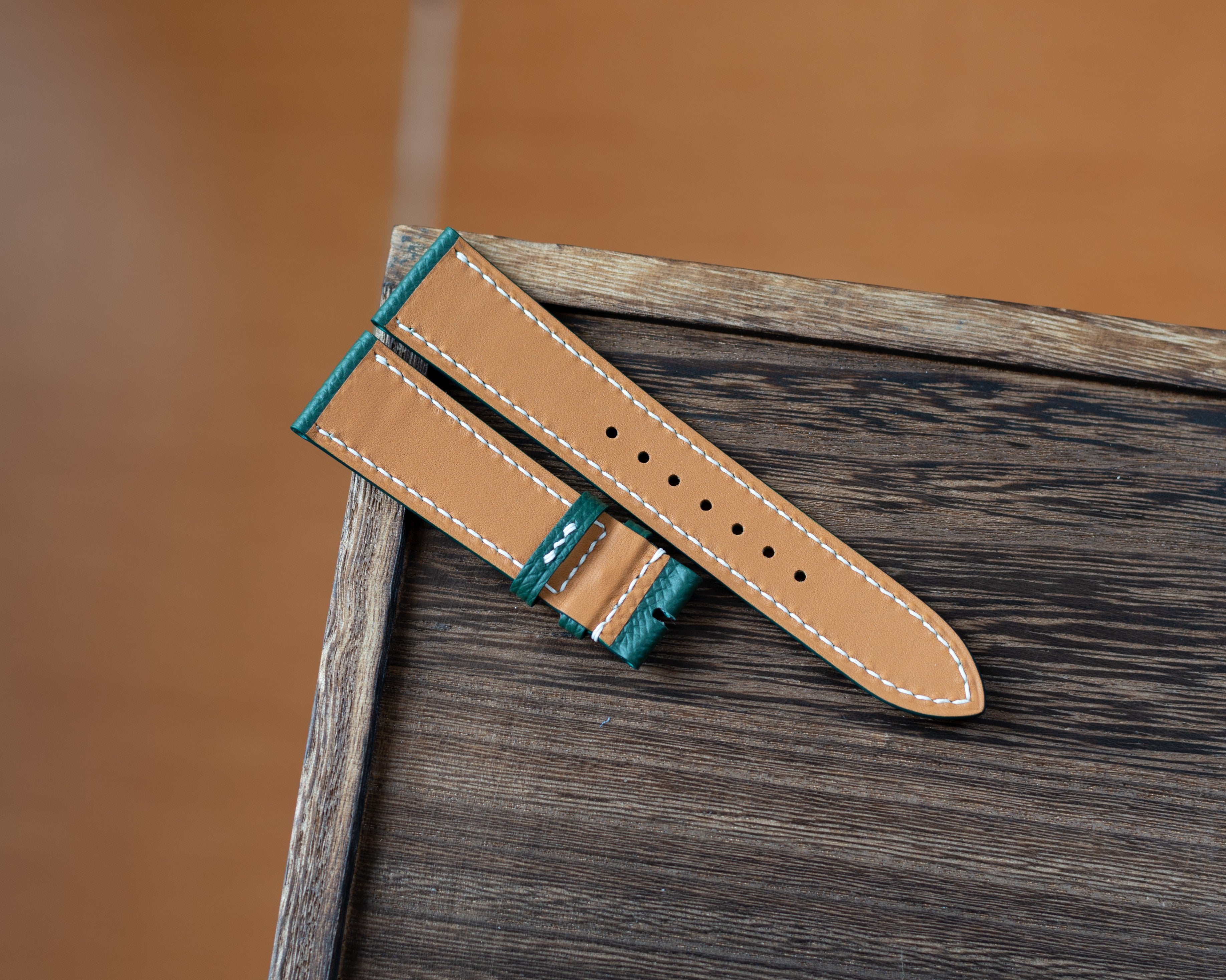 Dark Green Epsom Padding Strap