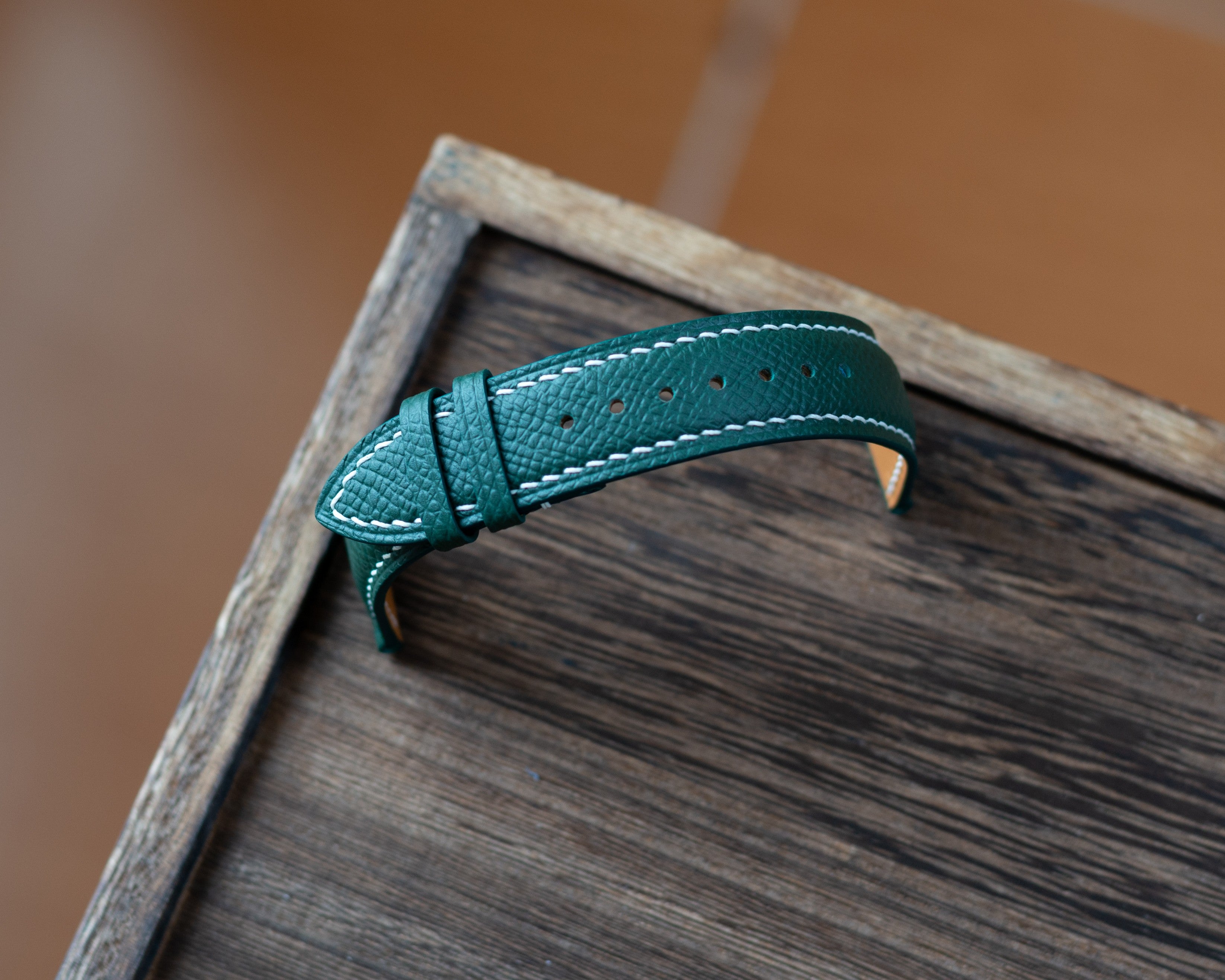 Dark Green Epsom Padding Strap