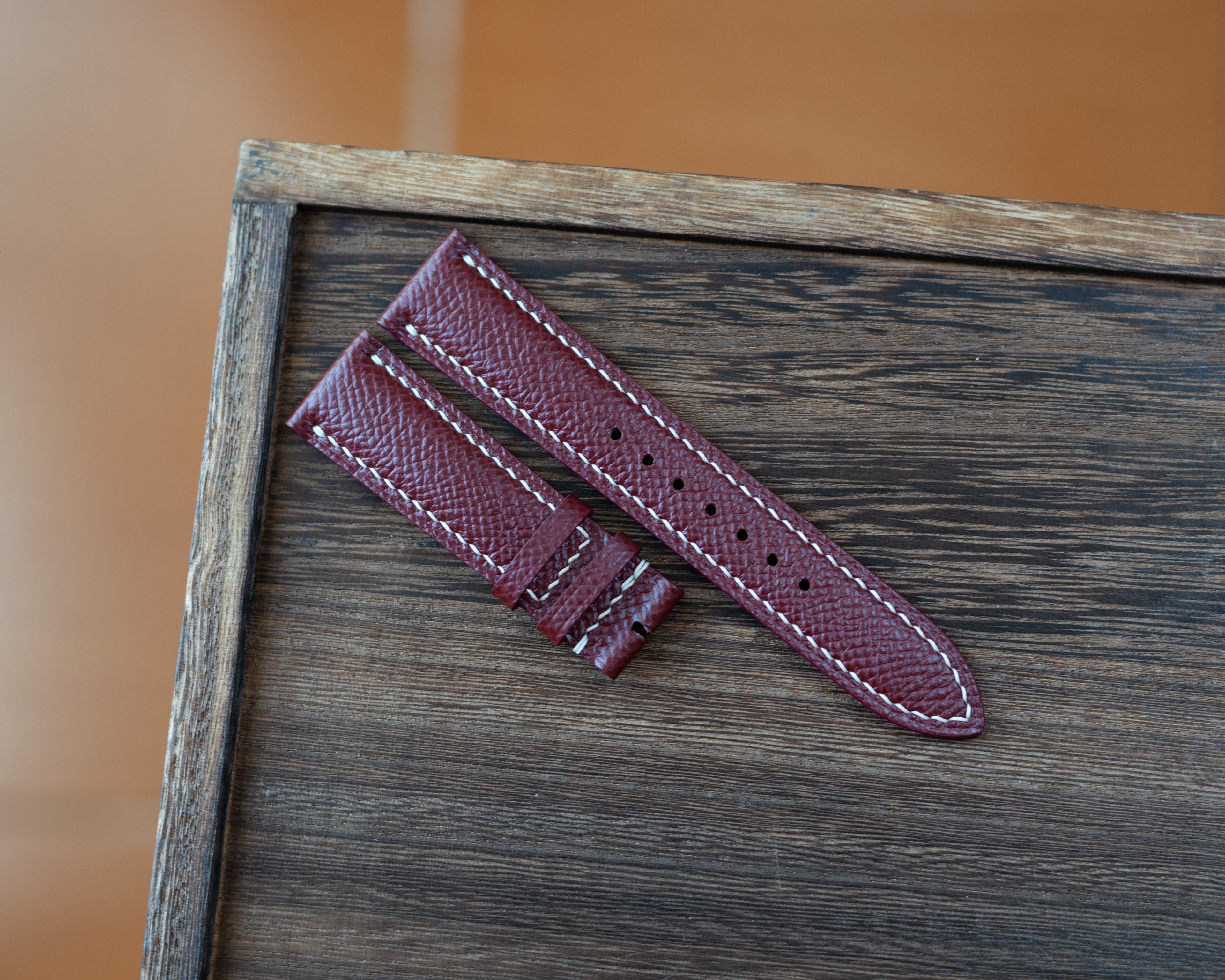 Bordeaux Epsom Paddng Strap