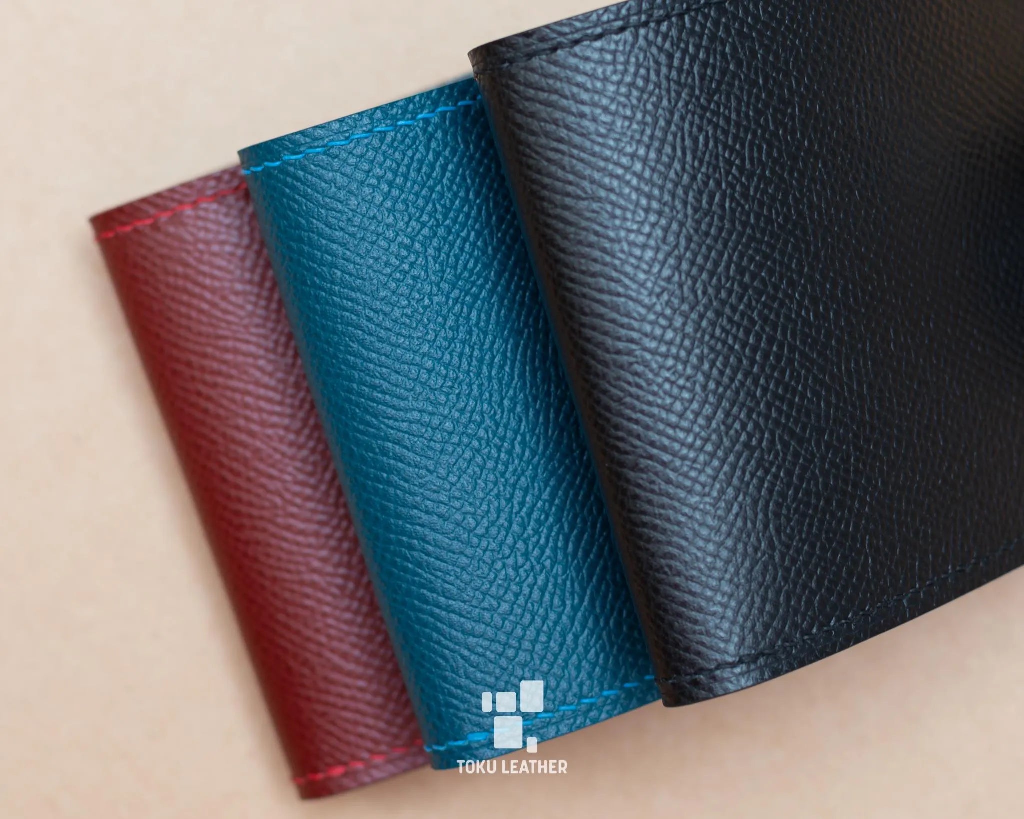 Mini Wallet - Burgundy & Black
