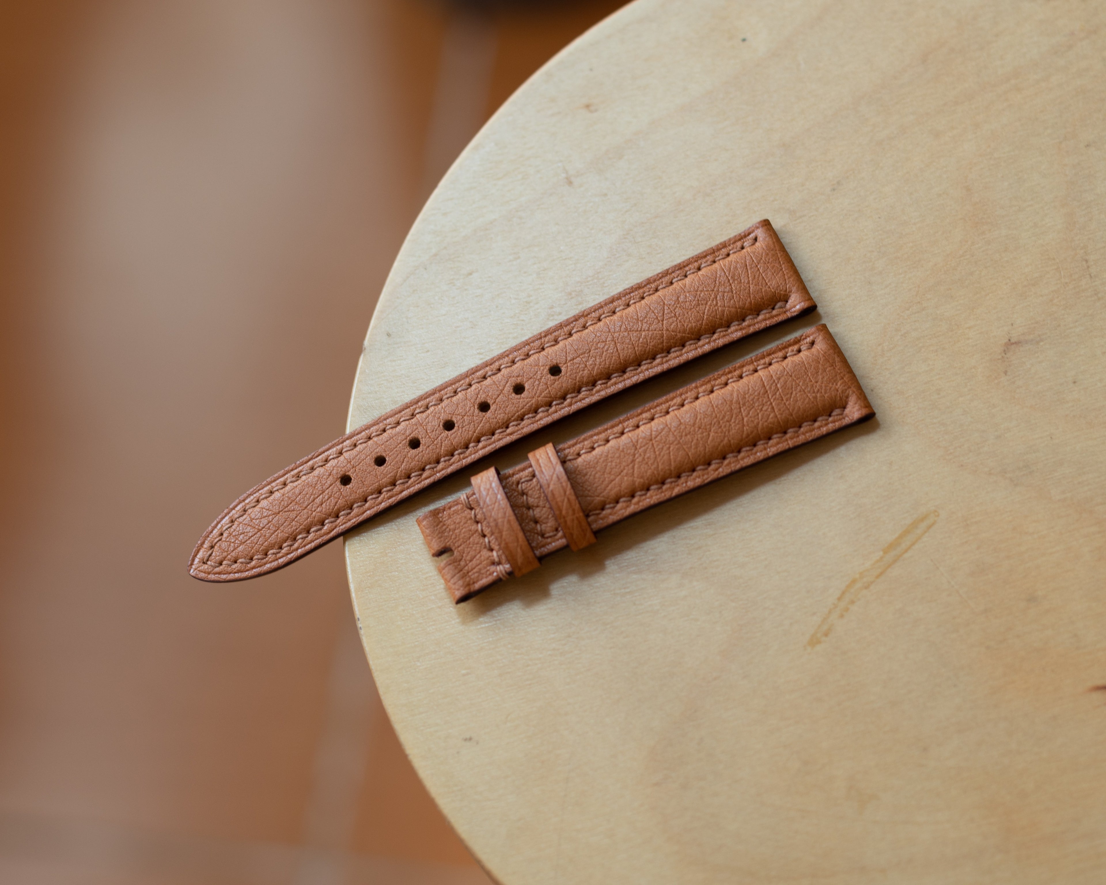 Gold Ostrich Padding Strap