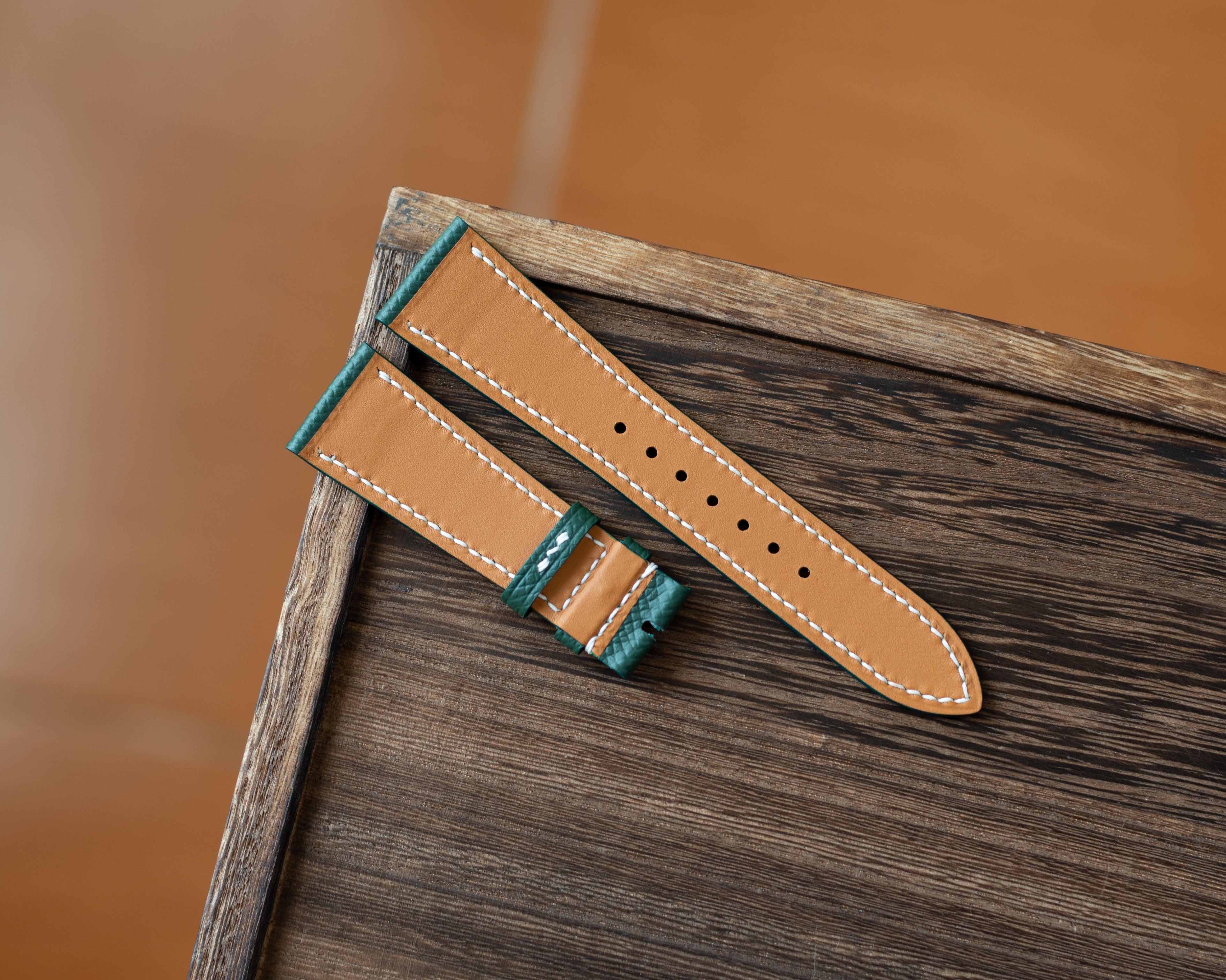 Dark Green Epsom Strap