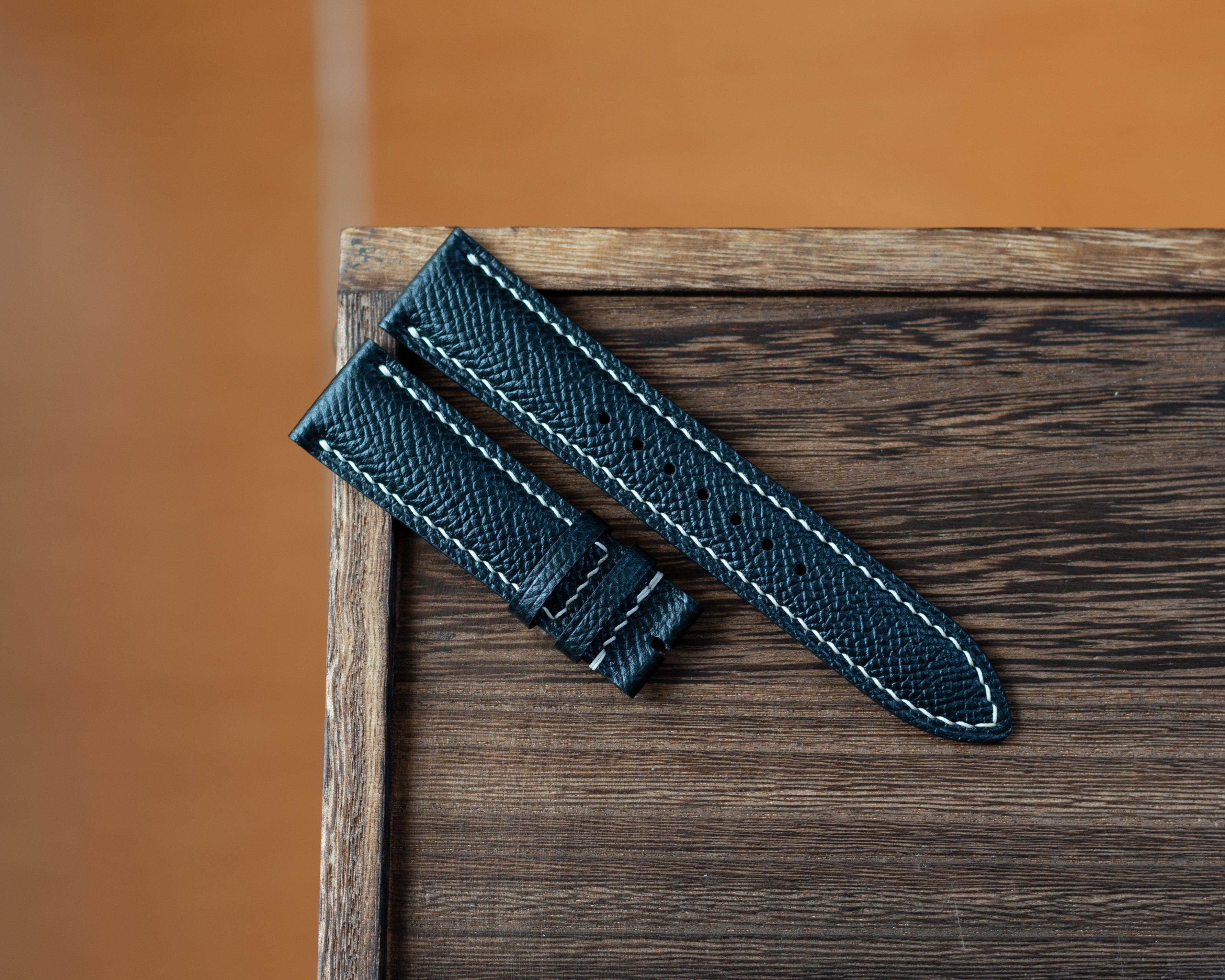 Black Epsom Padding Strap