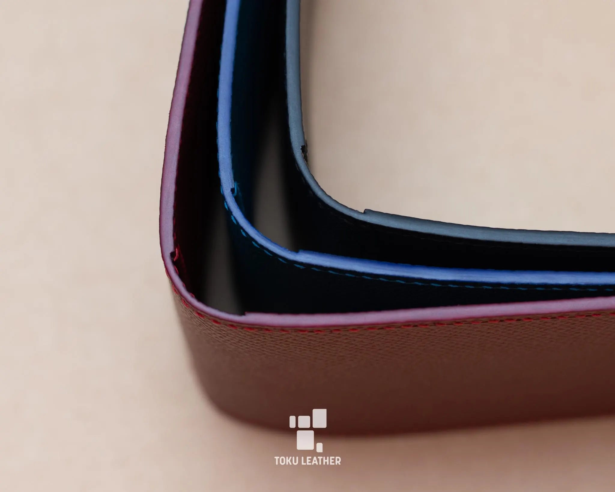 Mini Wallet - Burgundy & Black